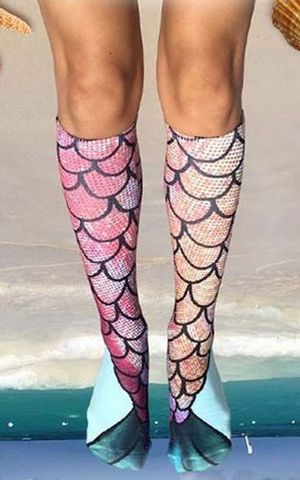F8191 Mermaid Knee High Socks